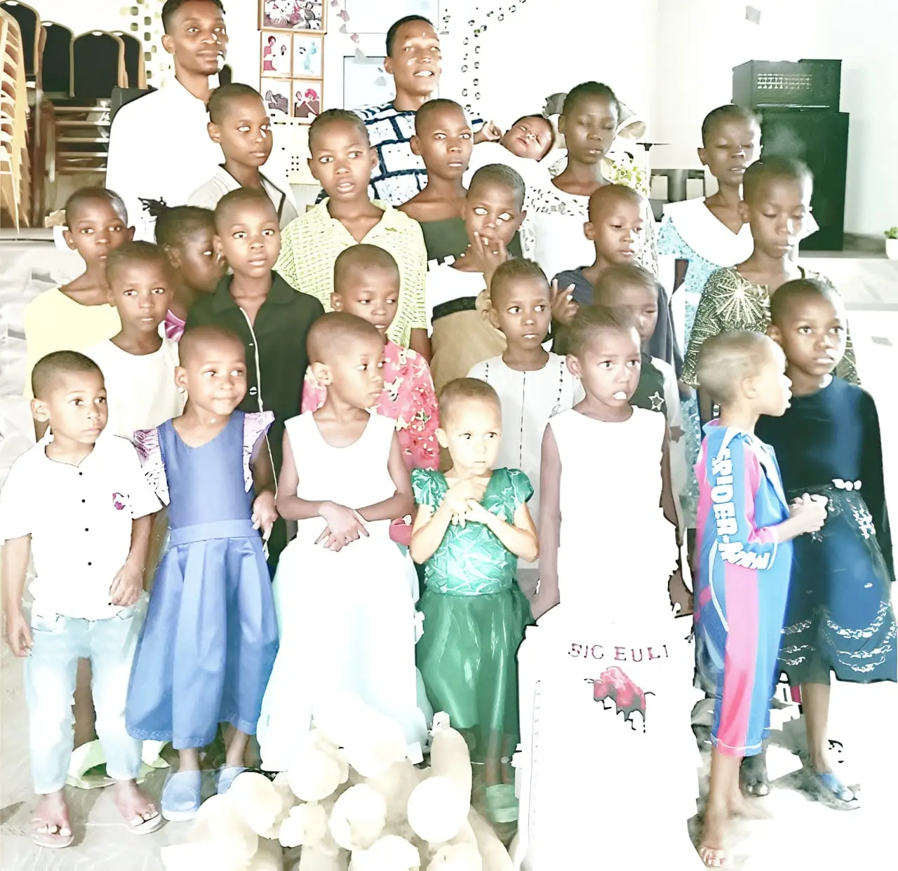 Children at an orphanage advocacy visit