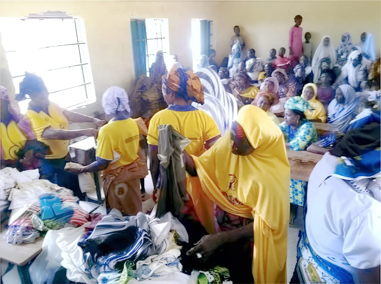 Widows at an empowerment visit